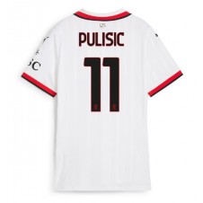 AC Milan Christian Pulisic #11 Bortedrakt Kvinner 2024-25 Kortermet